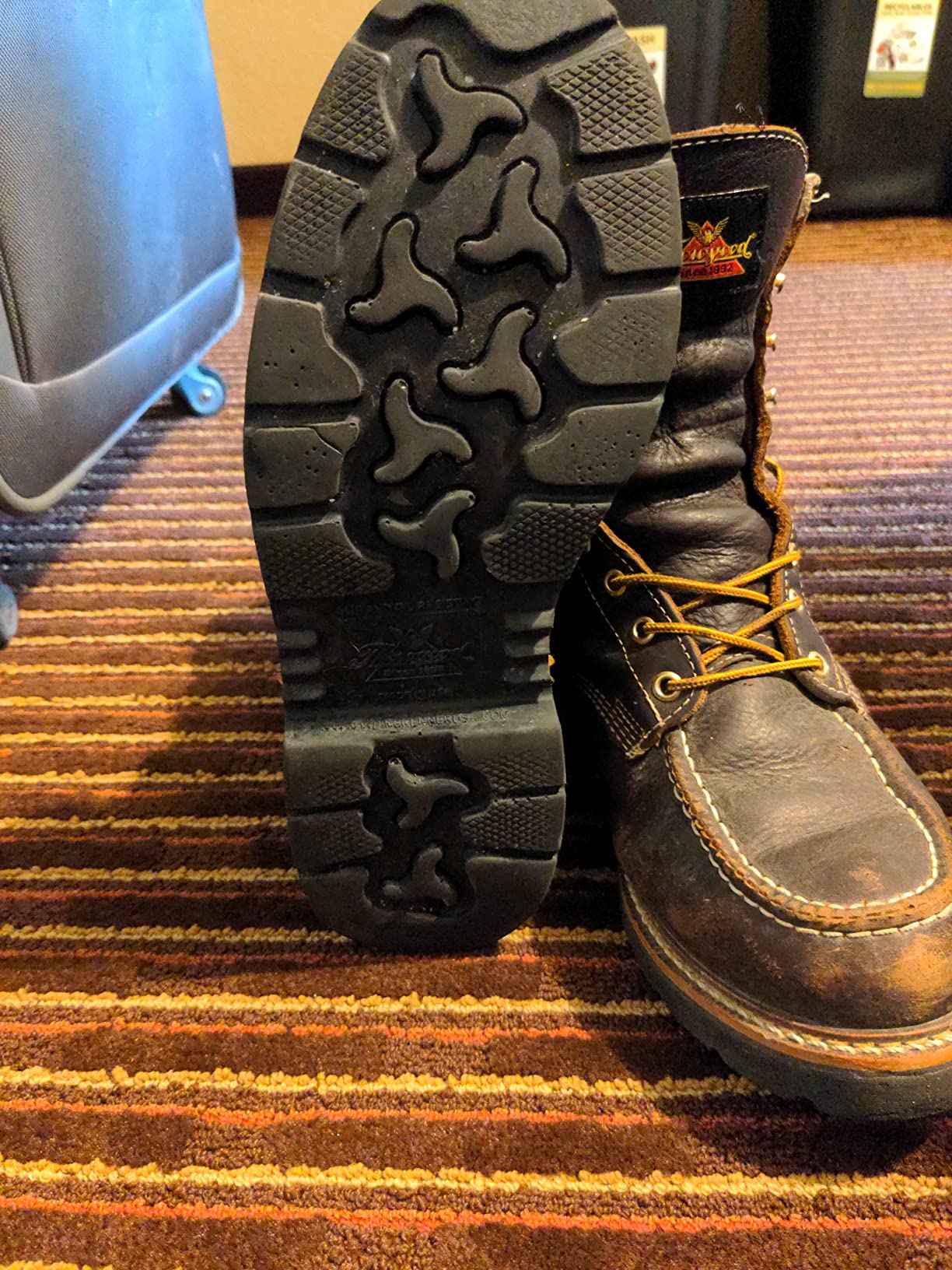 48/mo Finance Thorogood 1957 Flyway 8” Waterproof Moc Toe Hunting Boots for Men FullGrain