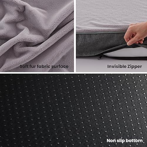 Miniatura 6 de URGVANZ PET Momery Foam Dog Bed, Dog Beds for Large Dogs, Plush Orthopedic Dog Bed for Senior and Arthritic Dogs, XL Cooling Dog Bed with Removable