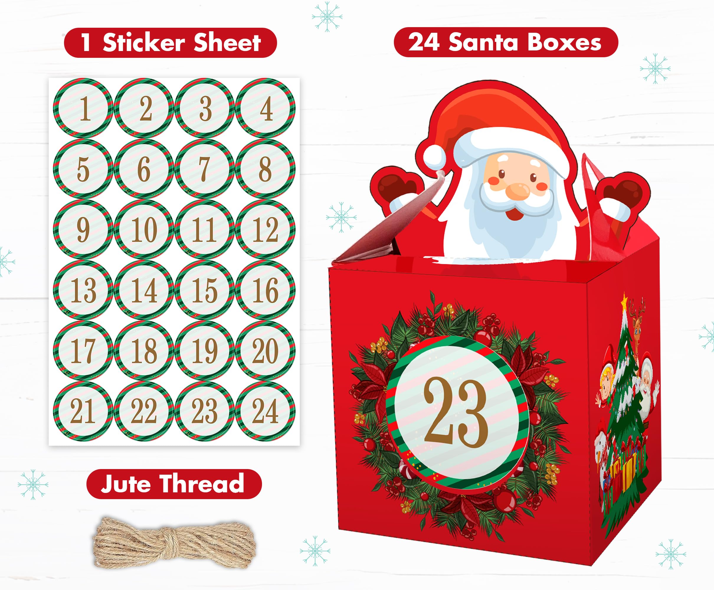 DIY Christmas Advent Calendar 2024 – Empty Advent Calendar to Fill ...