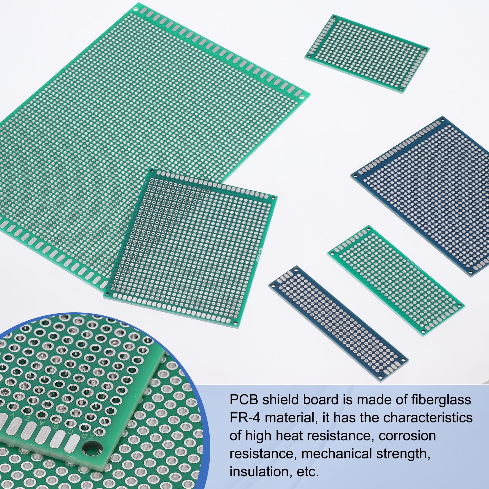 QUARKZMAN 4 Sztuk 120mm X 80mm Spawalna Zielona Płytka PCB Cyna Dwustronna Płyta Prototypowa Dla Elektroniki DIY Projekty Obwodów