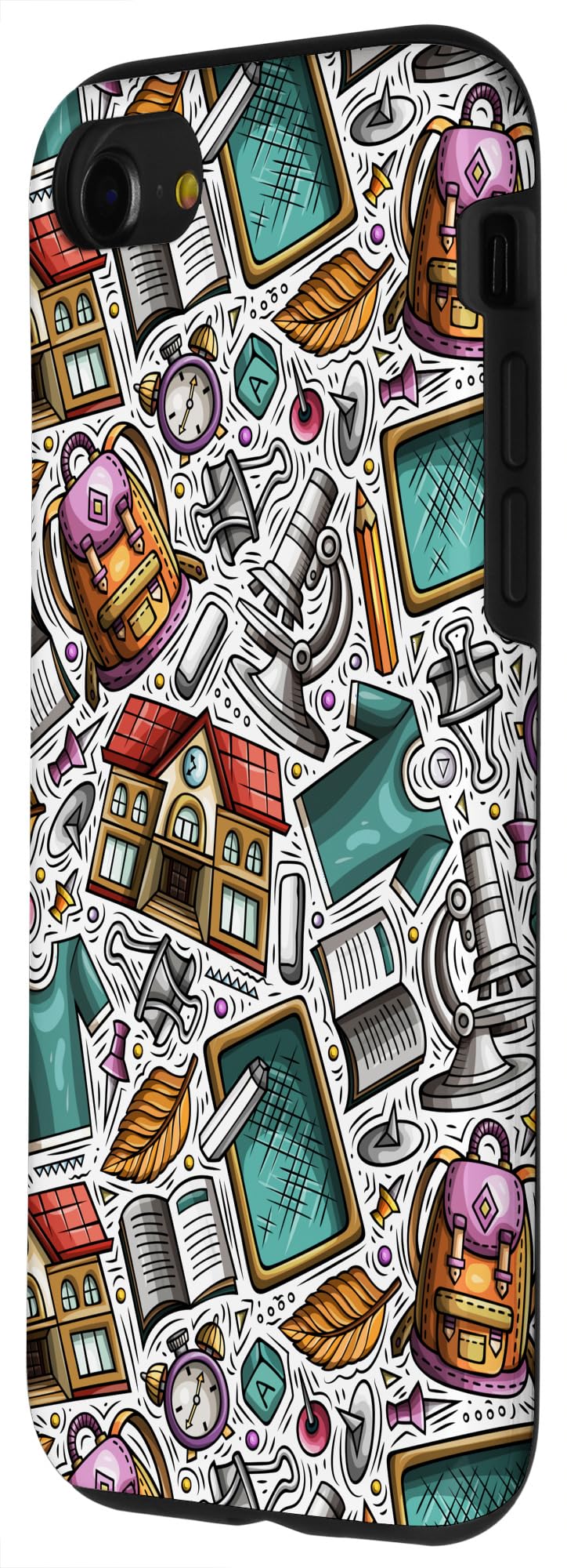 iPhone SE (2020) / 7 / 8 School Supplies Print - Teacher Pattern Case - Image 2