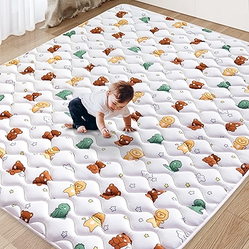 大号婴儿游戏垫，防滑便携婴儿爬行垫，适合活动及俯卧时间