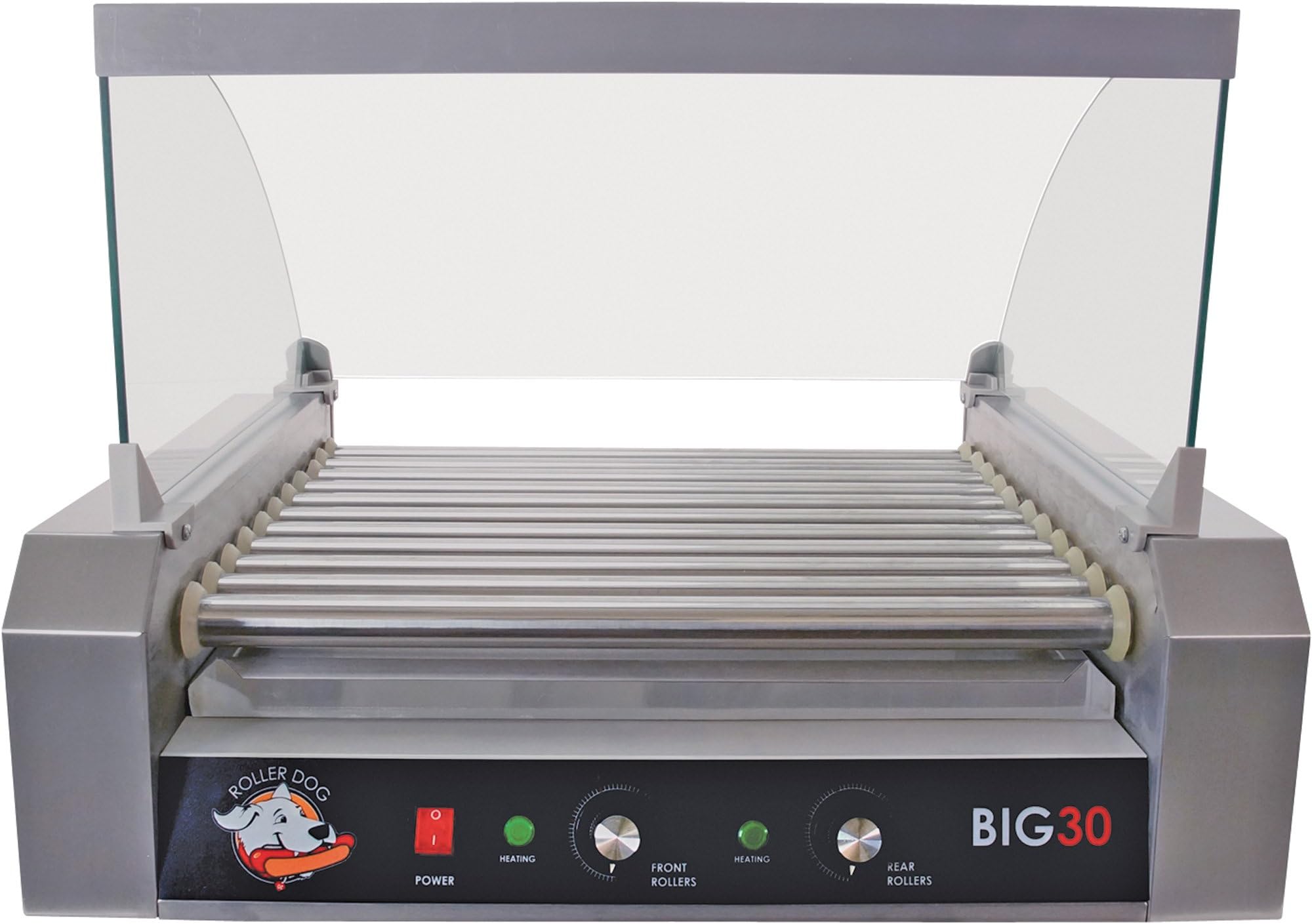 Protective Glass Guard for Hot Dog Roller for Use with Rdb30ss 30 Hot Dog Roller Grill