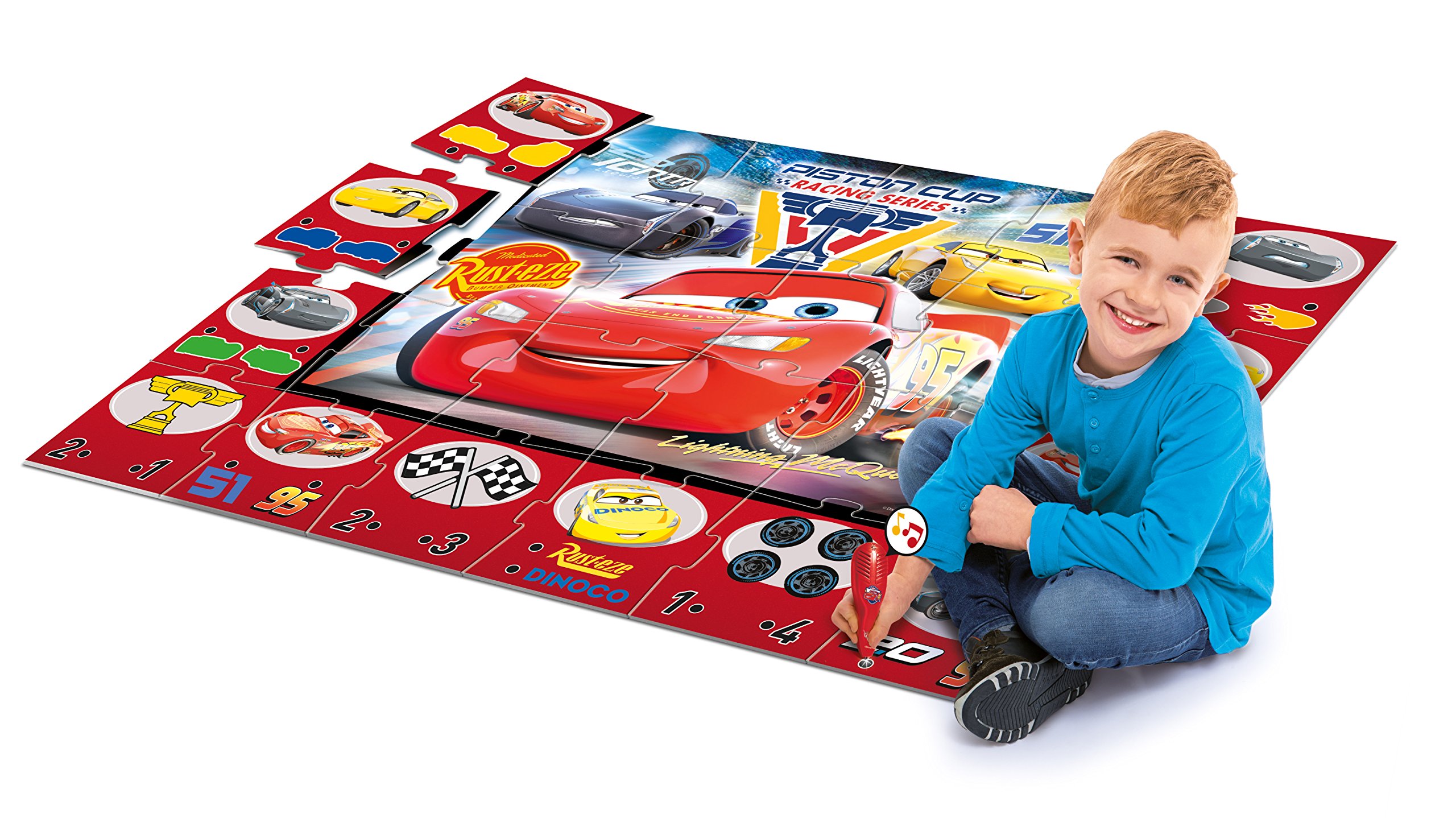 Clementoni 61749 Cars 3 - Rompecabezas Gigante de Piso