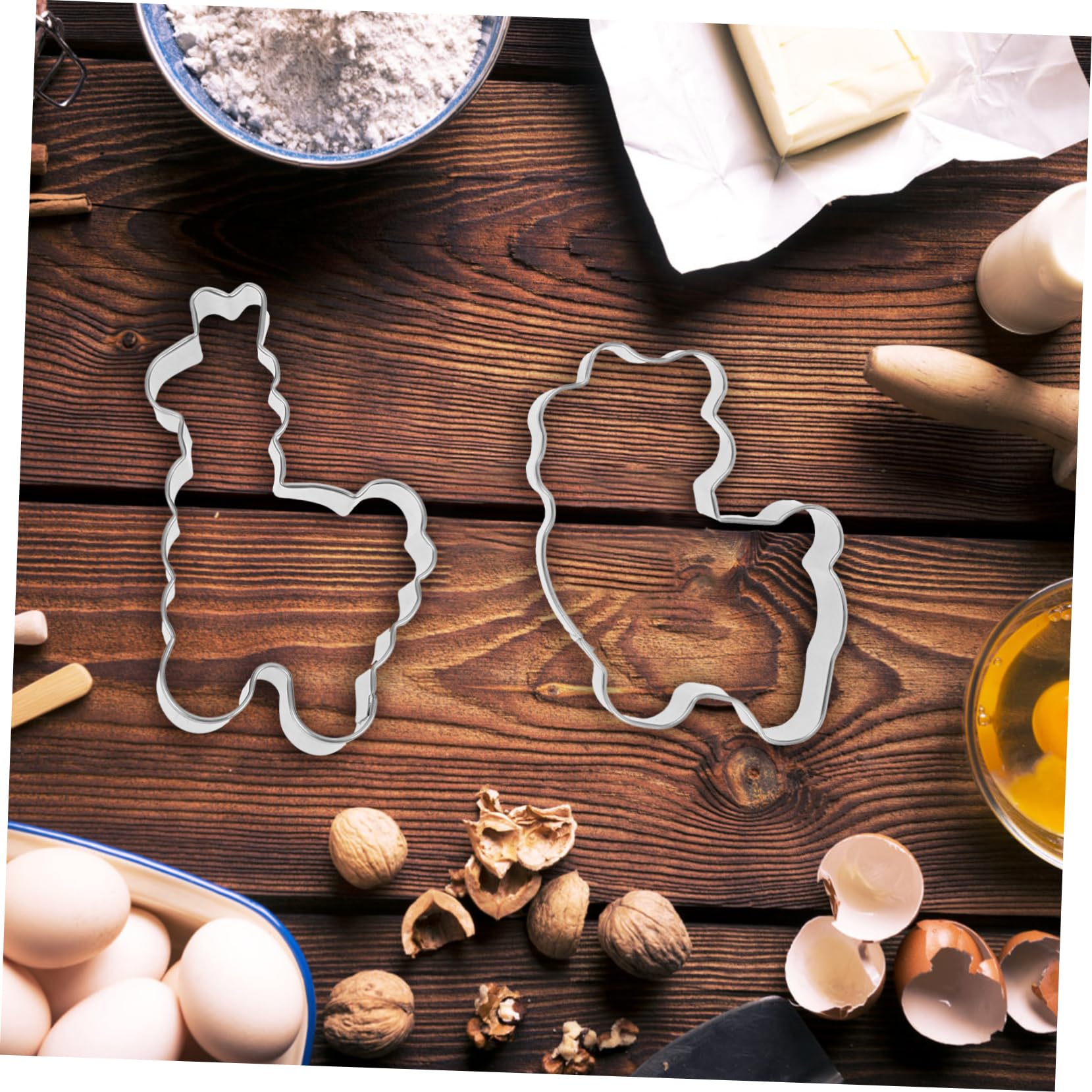 Lot De 4 Emporte-pièces Robustes En Forme Dalpaga En Acier Inoxydable Pour Biscuits Fondants Légumes Plusieurs styles