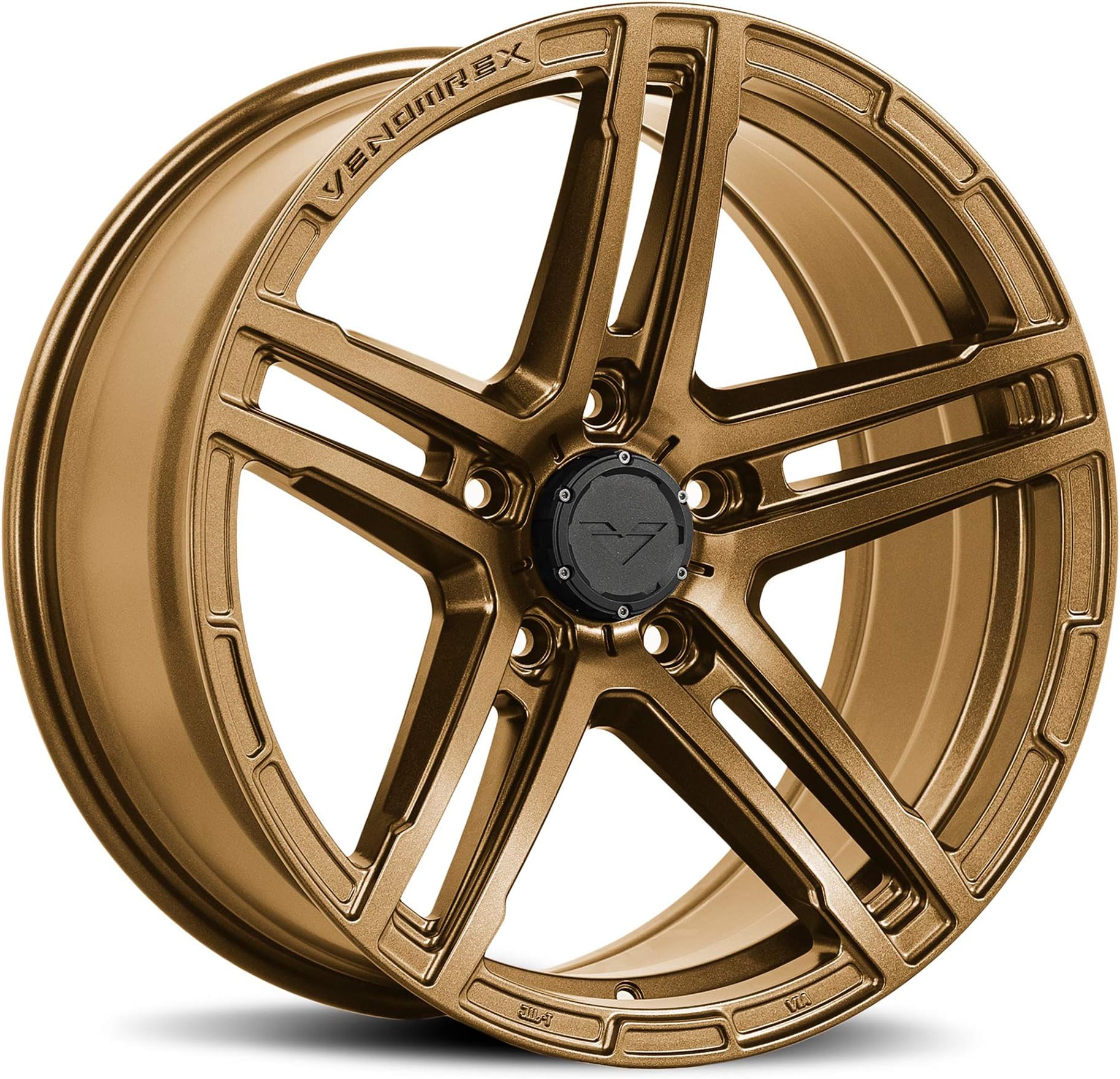 VR-501 17 Inch Flow Forged Wheel Compatible with 07-20 Jeep Wrangler JK, JL, Gladiator 5x5" (5x127) Bolt Pattern, 17x9 (-6mm Offset), 72mm Bore, Highland Bronze - 1 PC