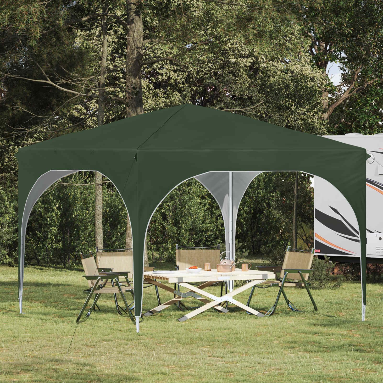 Pop-up Partyzelt 290x290 cm Anthrazit Höhenverstellbar UV-Schutz