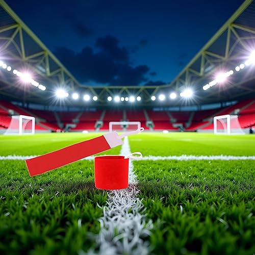 Miniatura 8 de Brazalete de escuadrón rojo para adultos, elástico, antideslizante, ajustable, color neón, adhesivo para fútbol, entrenamiento, equipo, suministros