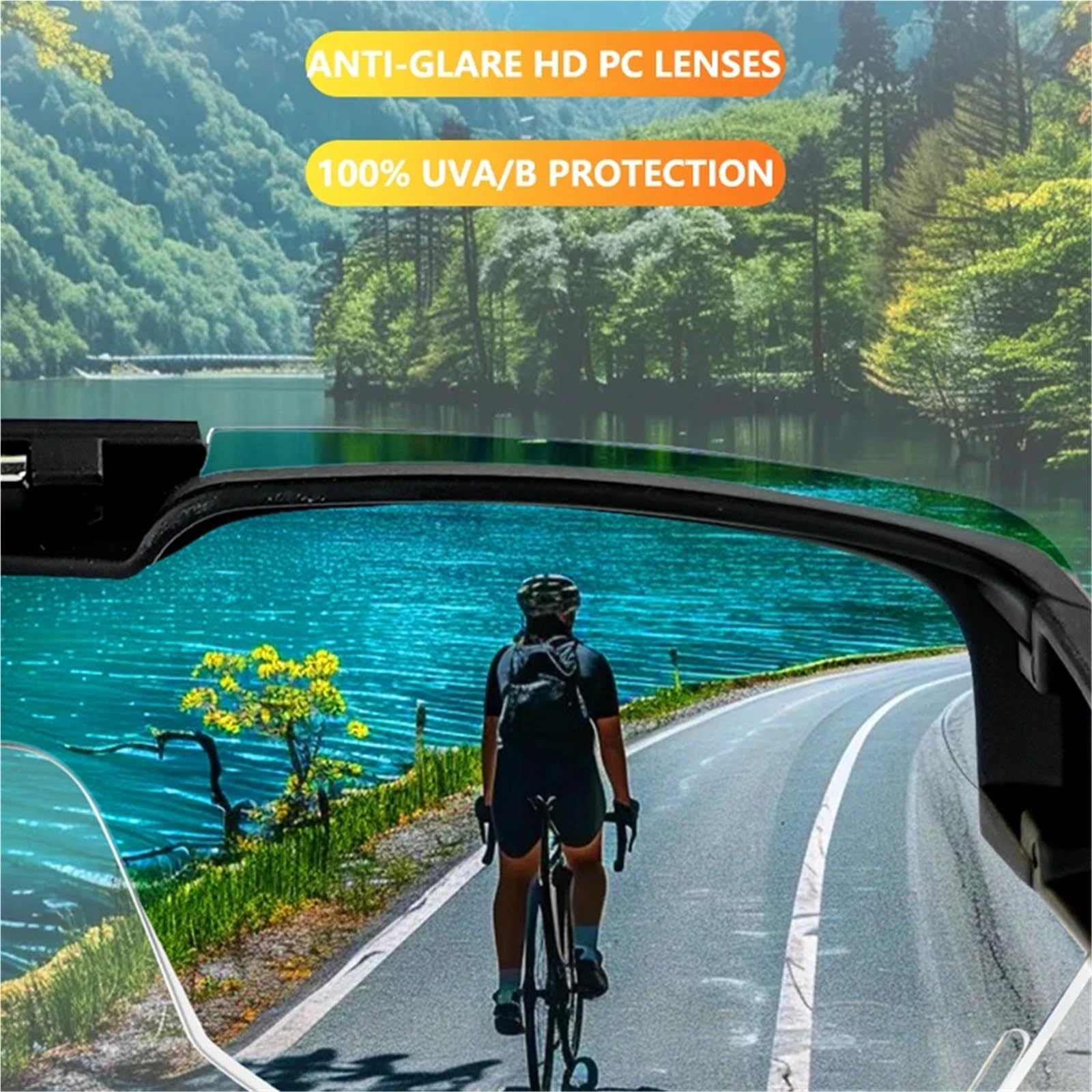 Gafas de ciclismo, gafas sol fotocromáticas, protección UV400 for conducir, senderismo Apto para uso en exteriores