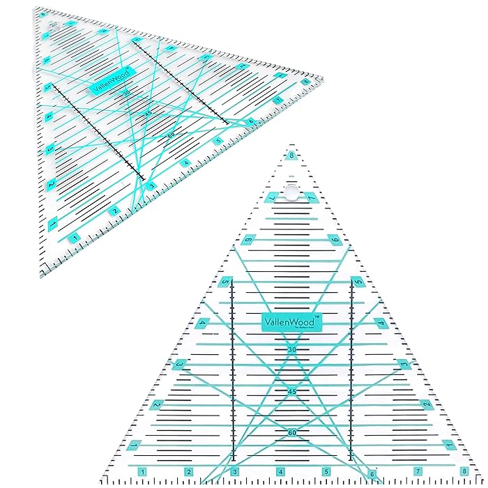 Buy Not Overpriced, Right Triangle 8" Quilting Ruler Template, Laser