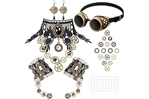 Gothic Vintage Steampunk Assortment: 60 Enchanting Accessories for Time-Traveling Fashionistas