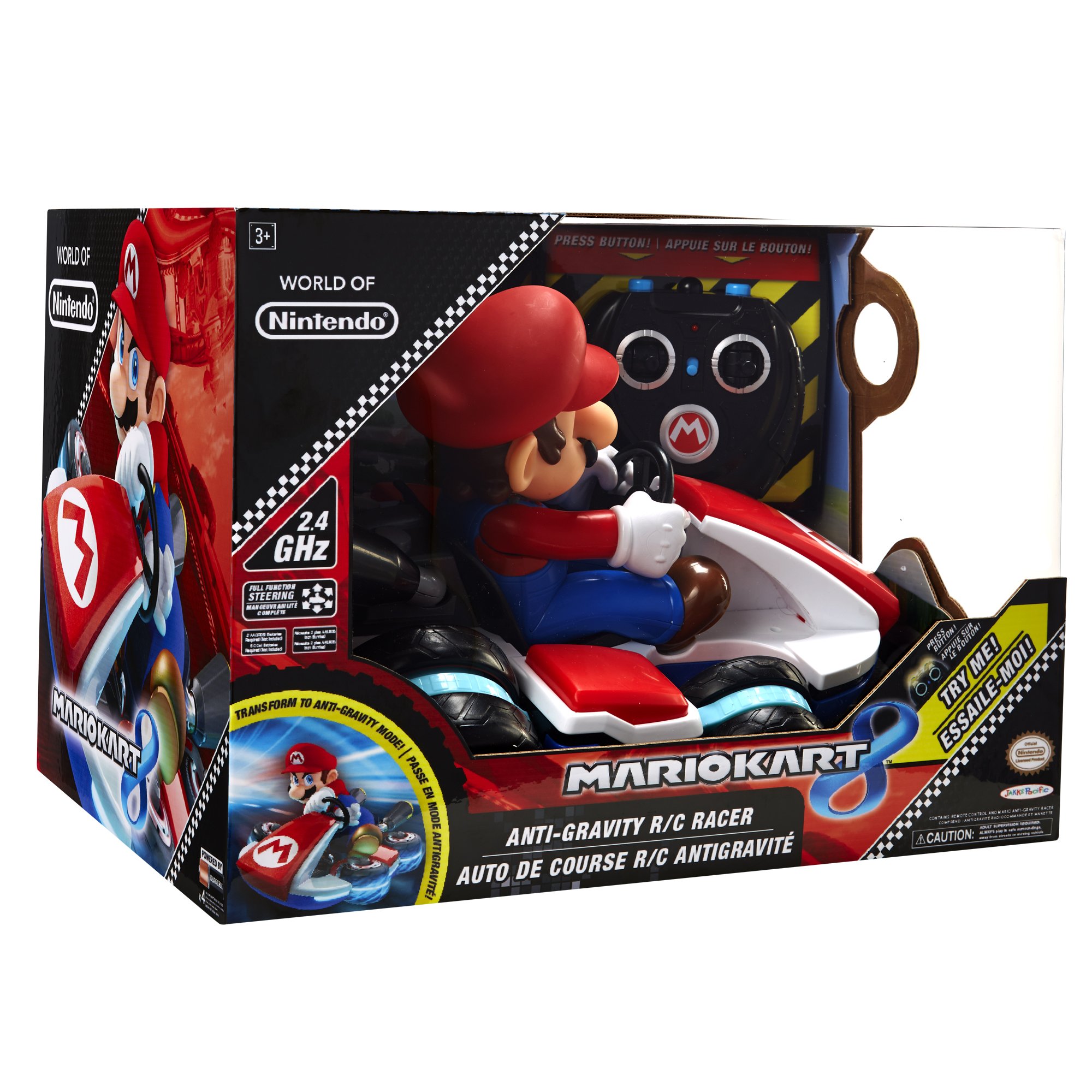 Jakks Pacific World of Nintendo Mario Kart 8 Super Mario RC Racer