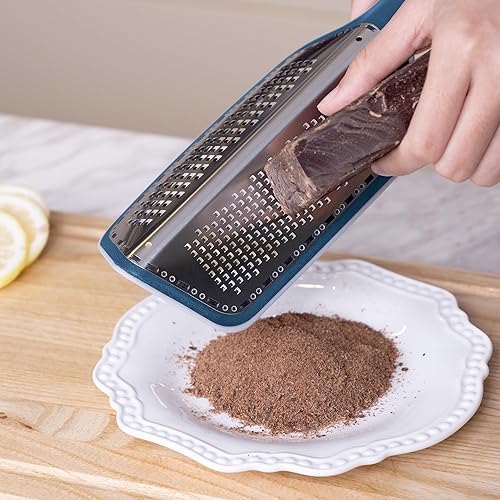 Miniatura 4 de Cohesion Zester Grater Double-sided Graters for Kitchen - Kitchen Lemon Zester Tool for Cheese, Citrus, Garlic, Ginger, Nutmeg, Chocolate, Fruits,