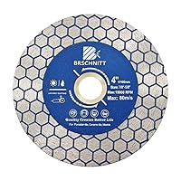 Vista 8 de Rueda de corte de granito de diamante de 5 pulgadas, amoladora angular soldada al vacío de 4.921 in, hoja de diamante para corte seco y húmedo