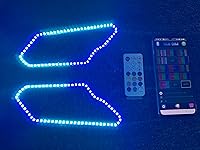 Vista 3 de Sando Tech X3 2017-2021 Can-Am Maverick X3 - Anillo de halo LED para faros delanteros, persecución de color, cambio de color, luz LED dinámica