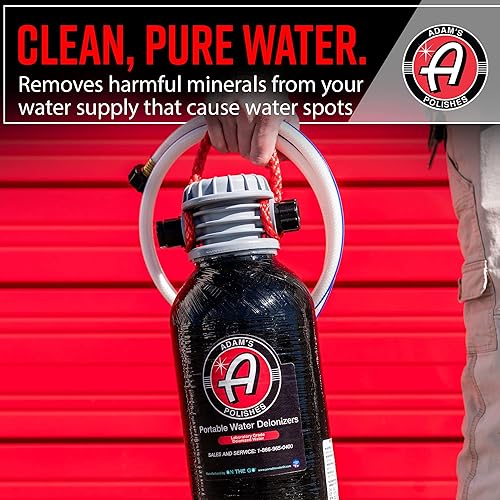 Miniatura 10 de Adam's - Desionizador de agua portátil sin manchas - Elimina manchas de agua, enjuague impecable detalles sin contacto - Fácil de usar se fija a la