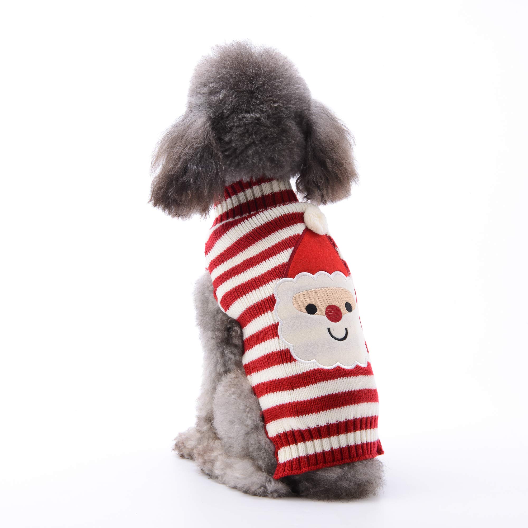 Abrlo - maglione invernale natalizio per cani, in cotone, per feste di Natale, regalo per cani