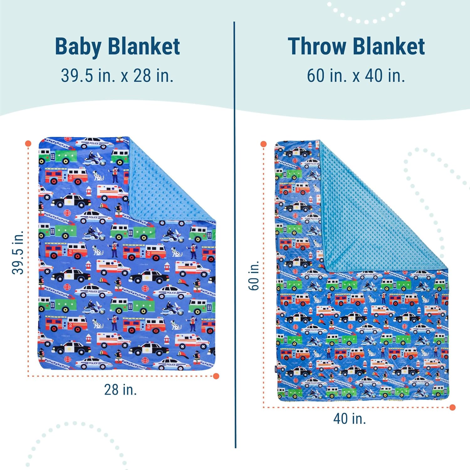 Wildkin Plush Throw Blanket – Soft & Cozy Comfort, Ideal for Toddlers, Travel & Daycare - Heroes