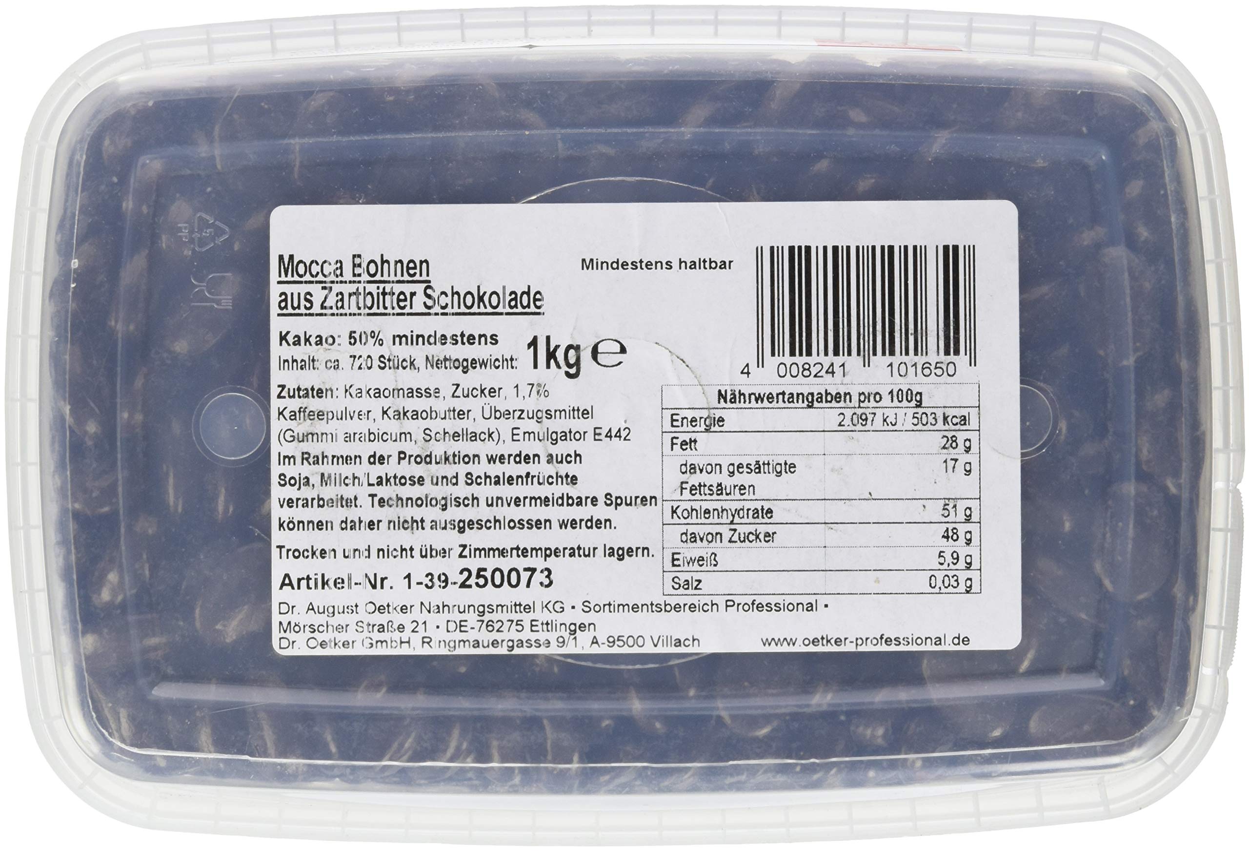 Dr. Oetker Professional Mocca-Bohnen aus Zartbitter-Mocca-Schokolade, 1er Pack (1 x 1 kg)