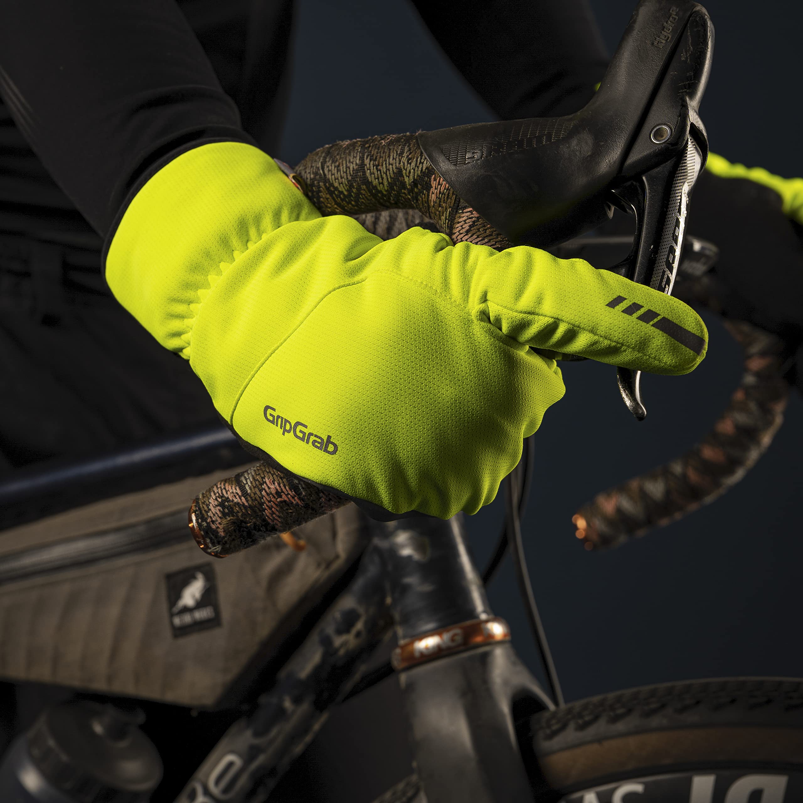 GripGrab Nordic 2 Antivento Deep Winter 3 Dita Lobster Guanti da Ciclismo Imbottiti Termici, Invernali Unisex Adulto