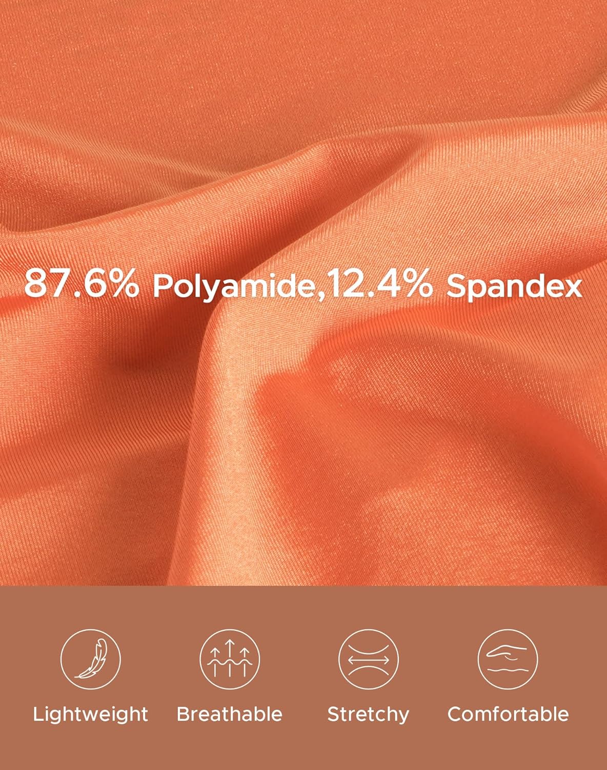 INNERSY Women's High Waisted Lace Nylon Underwear Soft Full Coverage Brief Panties 4 Pack - Image 6