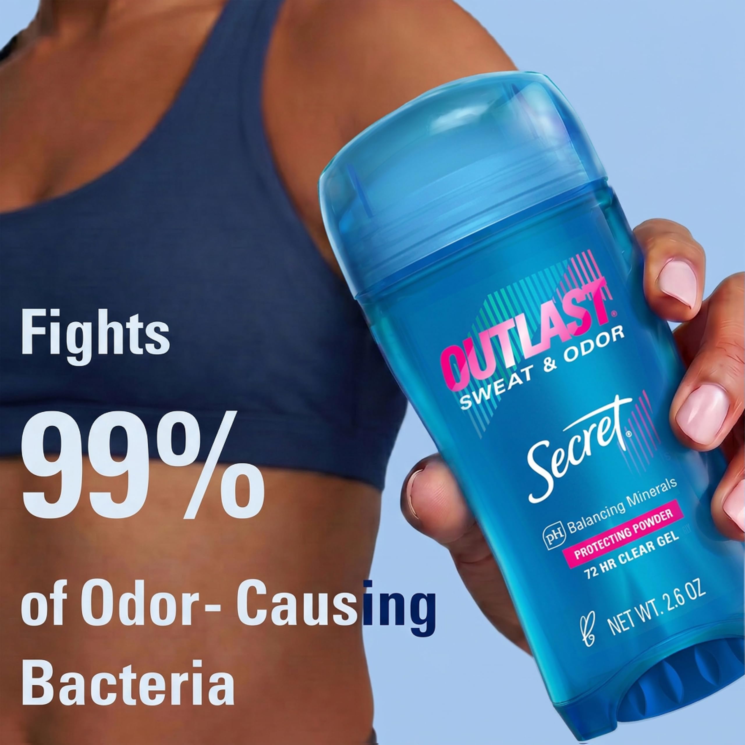 SECRET OUTLAST - Clear Gel (Protecting Powder) 76g Deodorant - aus USA