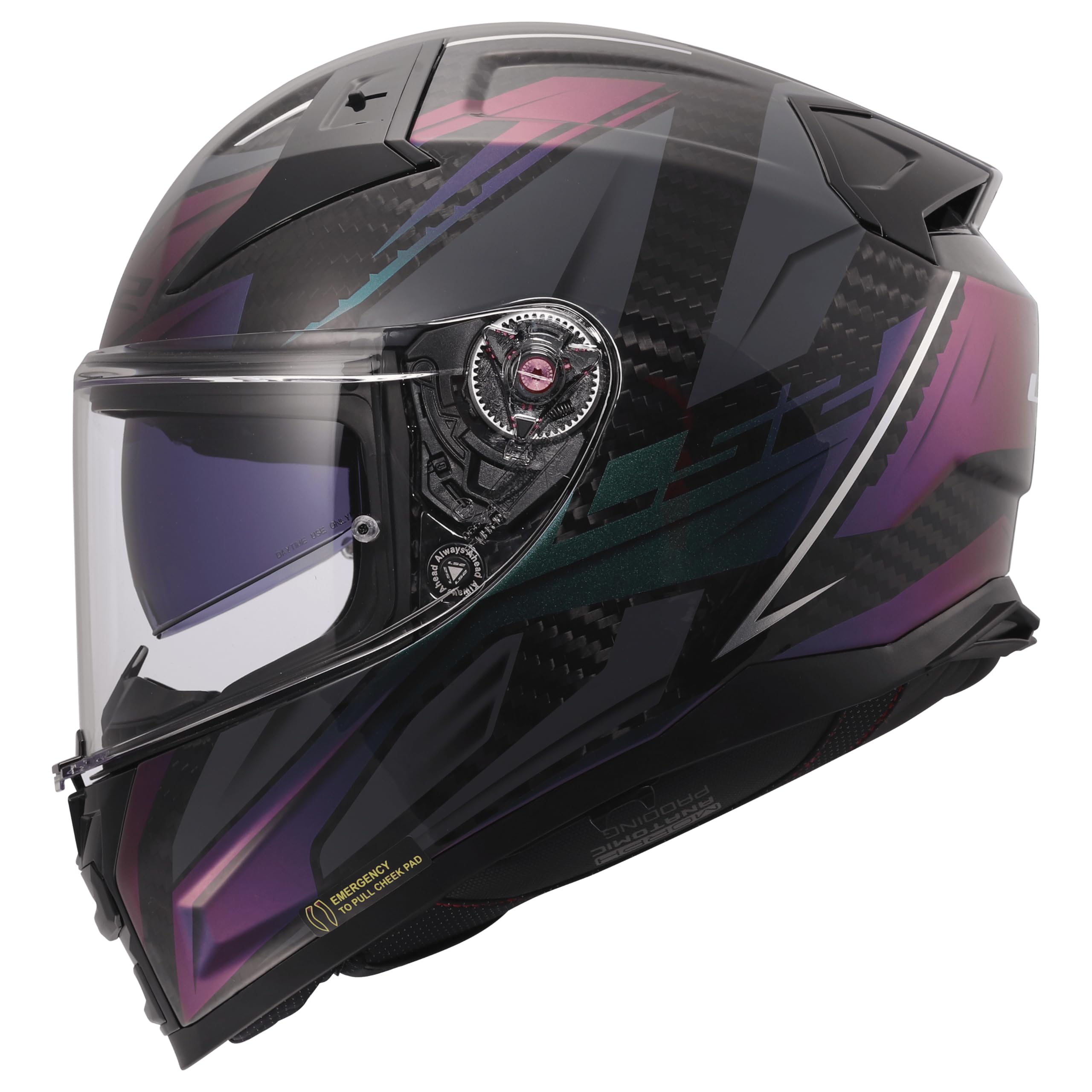 LS2, Casque Moto Intégral Vector II Carbon Savage Chameleon, S