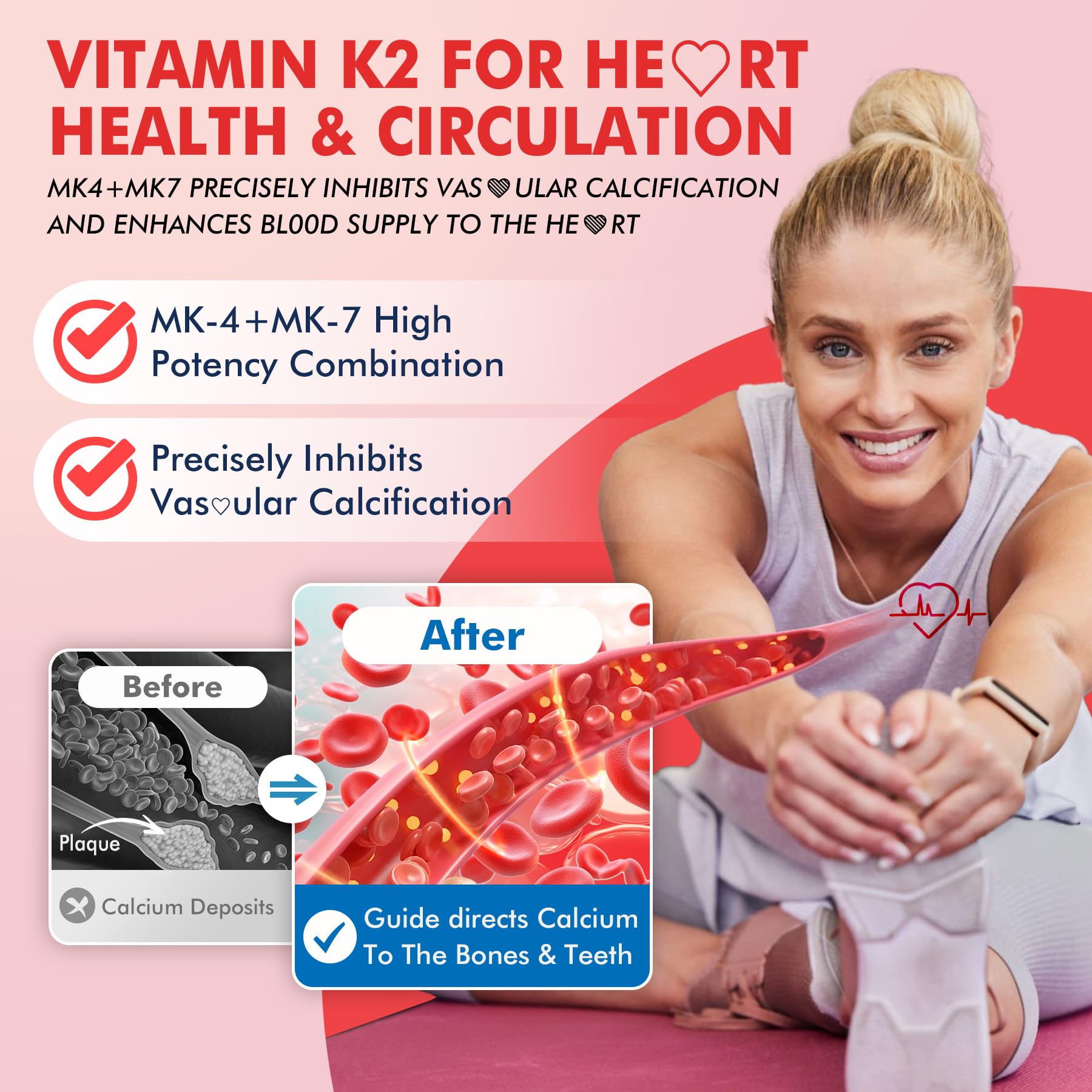 Vitamin K2 Gummies MK-7 & MK-4, Full Spectrum K2 for Women & Men, 60 Cts — Amazon image 4