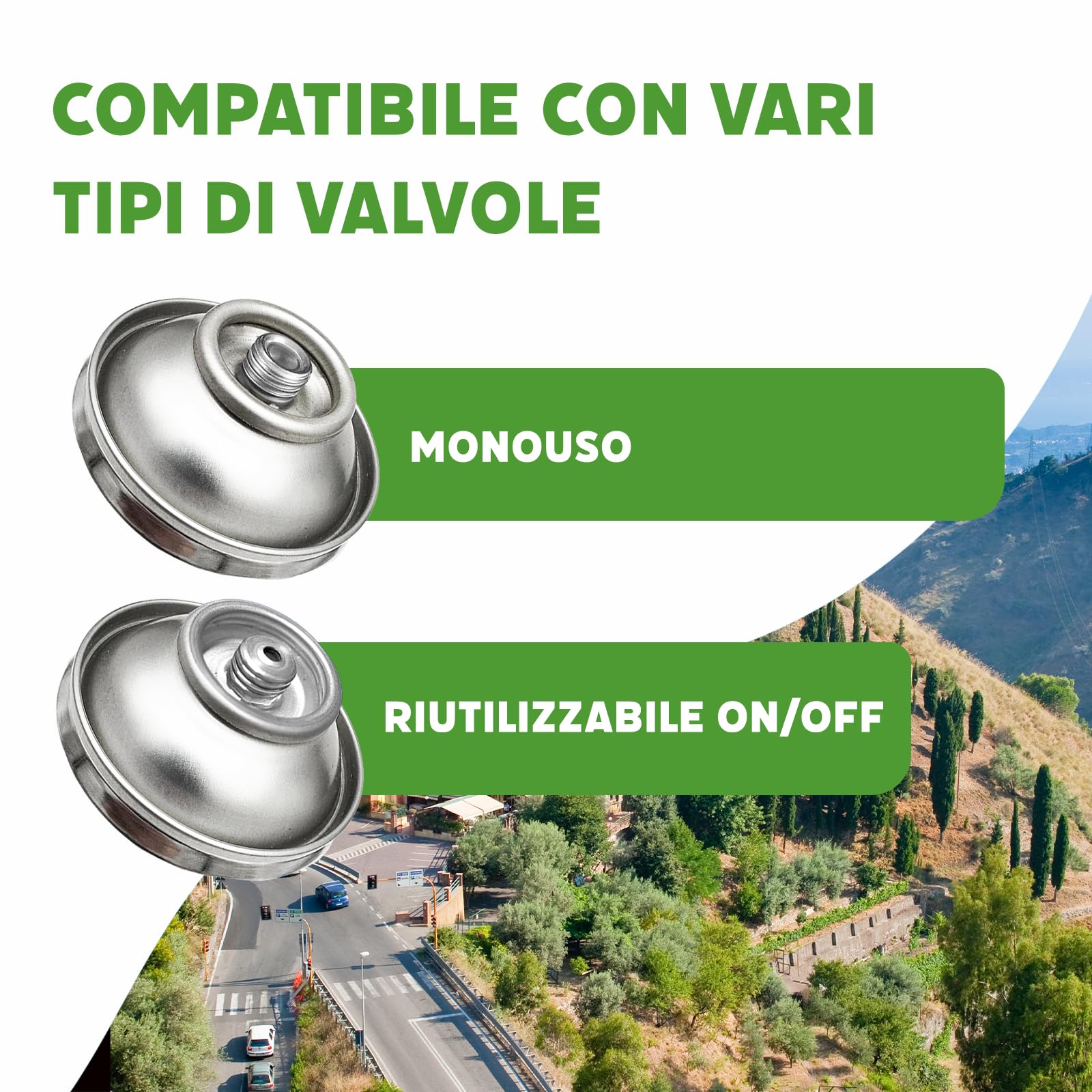 Fluido refrigerante R1234yf gas con olio, tubo e adattatore YF – Ricarica climatizzatore auto – 2x 235 g – ECO