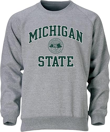 Miniatura 1 de Barnesmith - Sudadera de cuello redondo unisex para adultos, diseño para universidad, con logo clásico, gris carbón