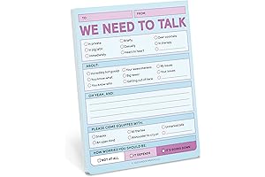 Knock Knock 'We Need to Talk' Passive Aggressive Note Memo Notepads
