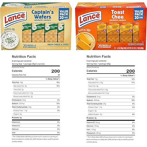 Miniatura 2 de Lance Captain's Wafers, queso crema y cebollino, queso cheddar Lance Toastchee, galletas de mantequilla de maní, galletas de aperitivos, galletas de