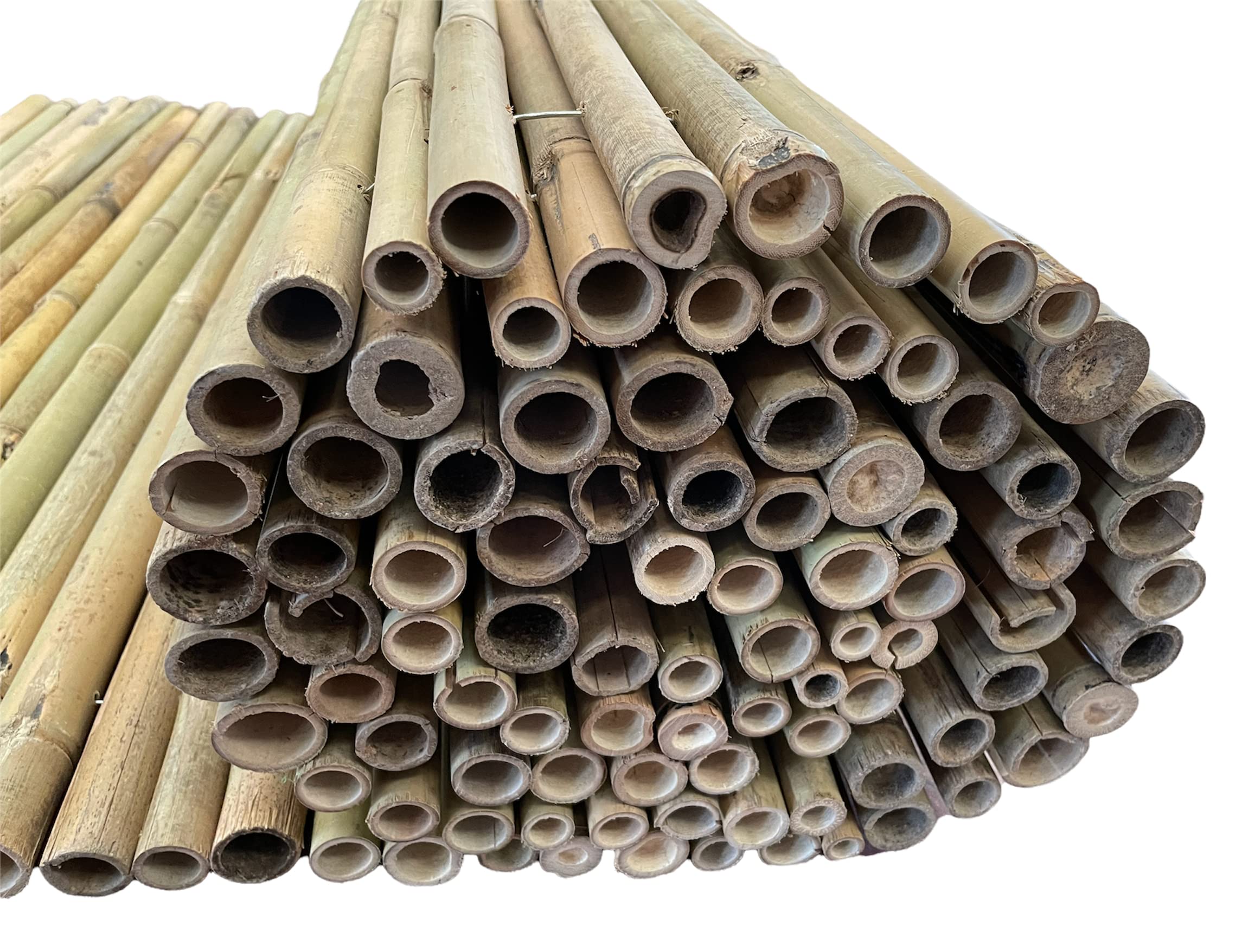 Arella in Canna di Bamboo Naturale River per Recinzioni e Coperture Privacy Ombreggiante in Rotoli (2x3 Metri)