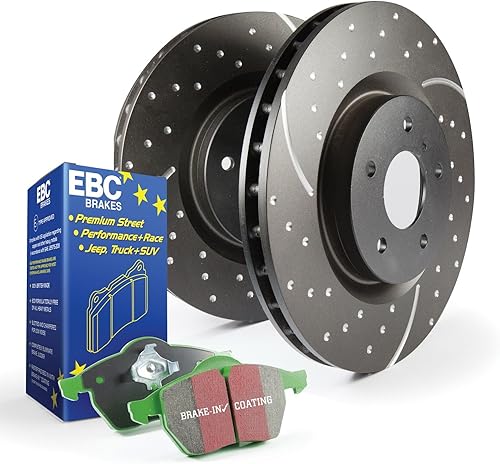 EBC S3KR1096 Stage-3 Kit de frenos para camiones y SUV, NEGRO