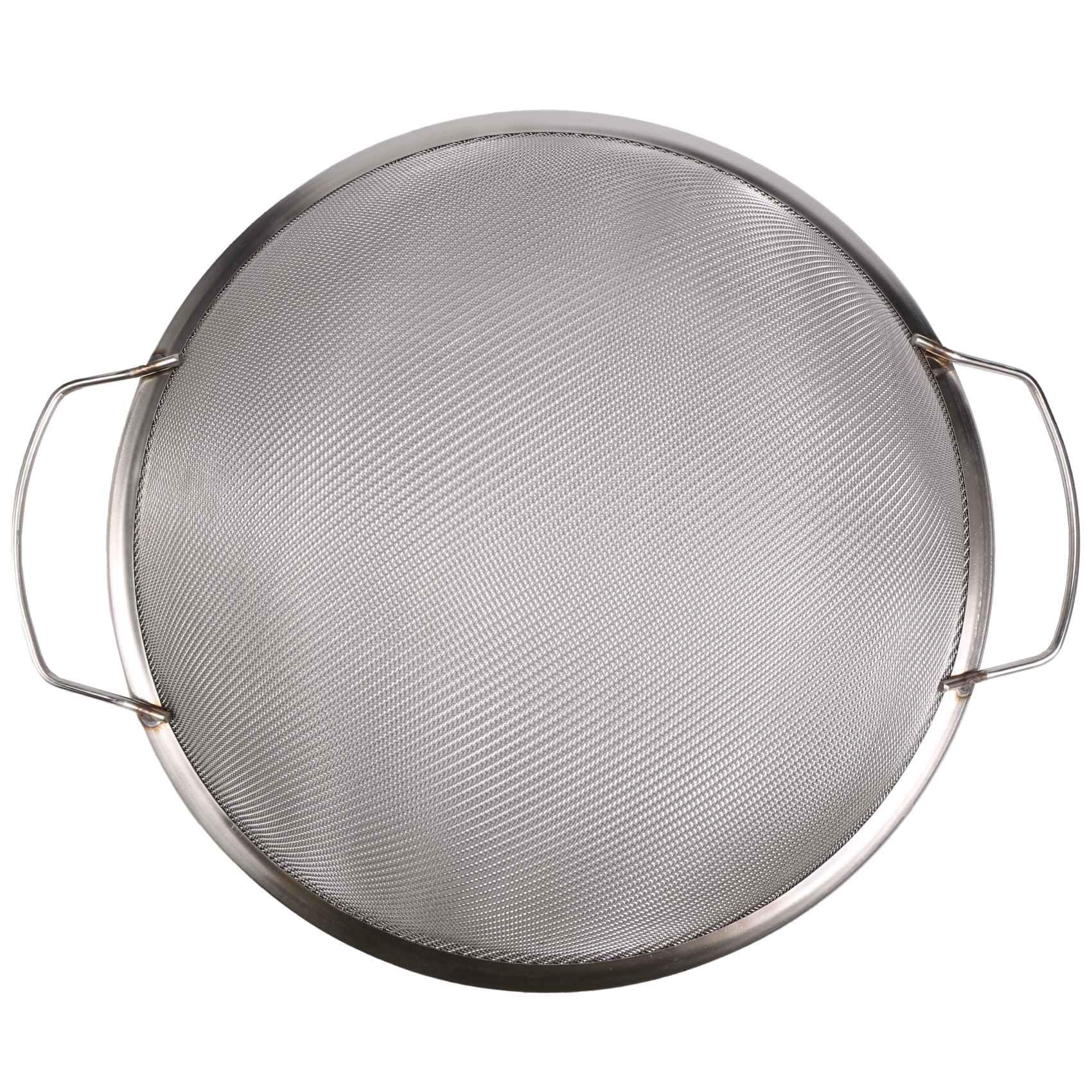 Smallterm Paint Strainer Mesh Stainless Steel Paint Emulsion Honey Funnel Filter Cover Filter Tool Product 60-Mesh 11.4Inch Width