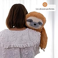 Vista 7 de Animal de peluche con peso para la ansiedad, calmante y reconfortante, 5 libras, perezoso de peluche con peso, animales de peluche para adultos
