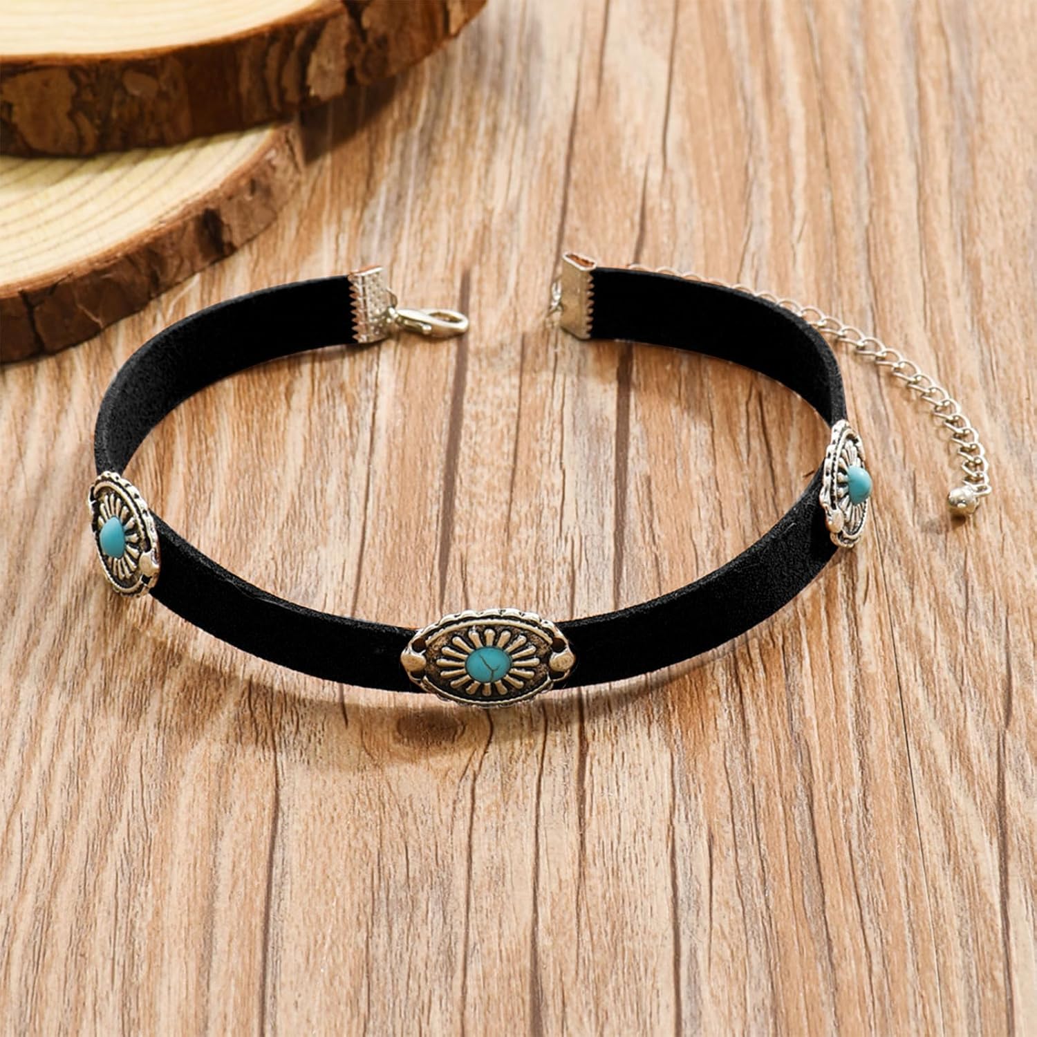 Otxas Cowgirl Necklace for Women Boho Western Necklaces for Women Brown Leather Necklace for Women Western Jewelry - Image 7