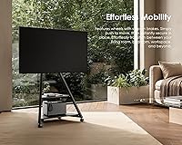 Vista 3 de FITUEYES Soporte esquinero de TV de diseño para televisores de 32, 43, 50, 55 y 65 pulgadas, soporte de TV de piso para espacios pequeños, carrito