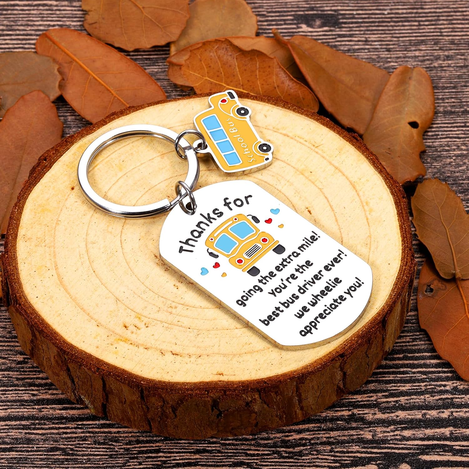 Bus Driver Appreciation Gifts for School Bus Driver Appreciation Gifts for Women Men Christmas Keychain Thank You Gifts for Bus Driver Him Her Employee Retirement Gifts for Bus Driver End of School - Image 6