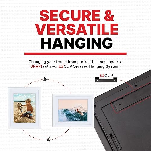 Miniatura 4 de Li'l Davinci Art Cabinet  Almacena hasta 50, obras de arte de 8.5 x 11 pulgadas (paquete de 6), marco de madera de 11.75 x 14.75 pulgadas, apertura