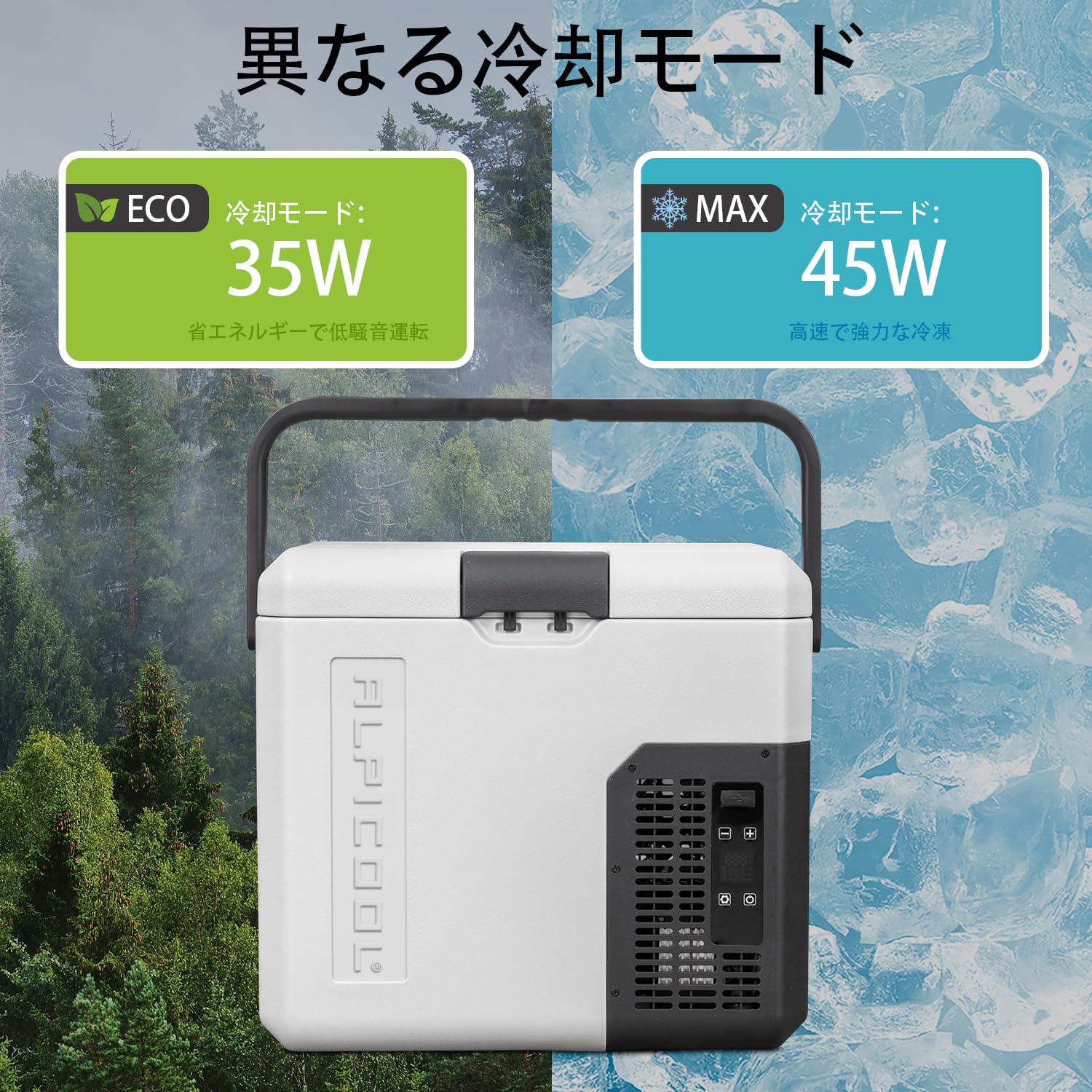 Amazon.co.jp: Alpicool ポータブル冷蔵庫 車載冷蔵庫 車載冷蔵冷凍庫