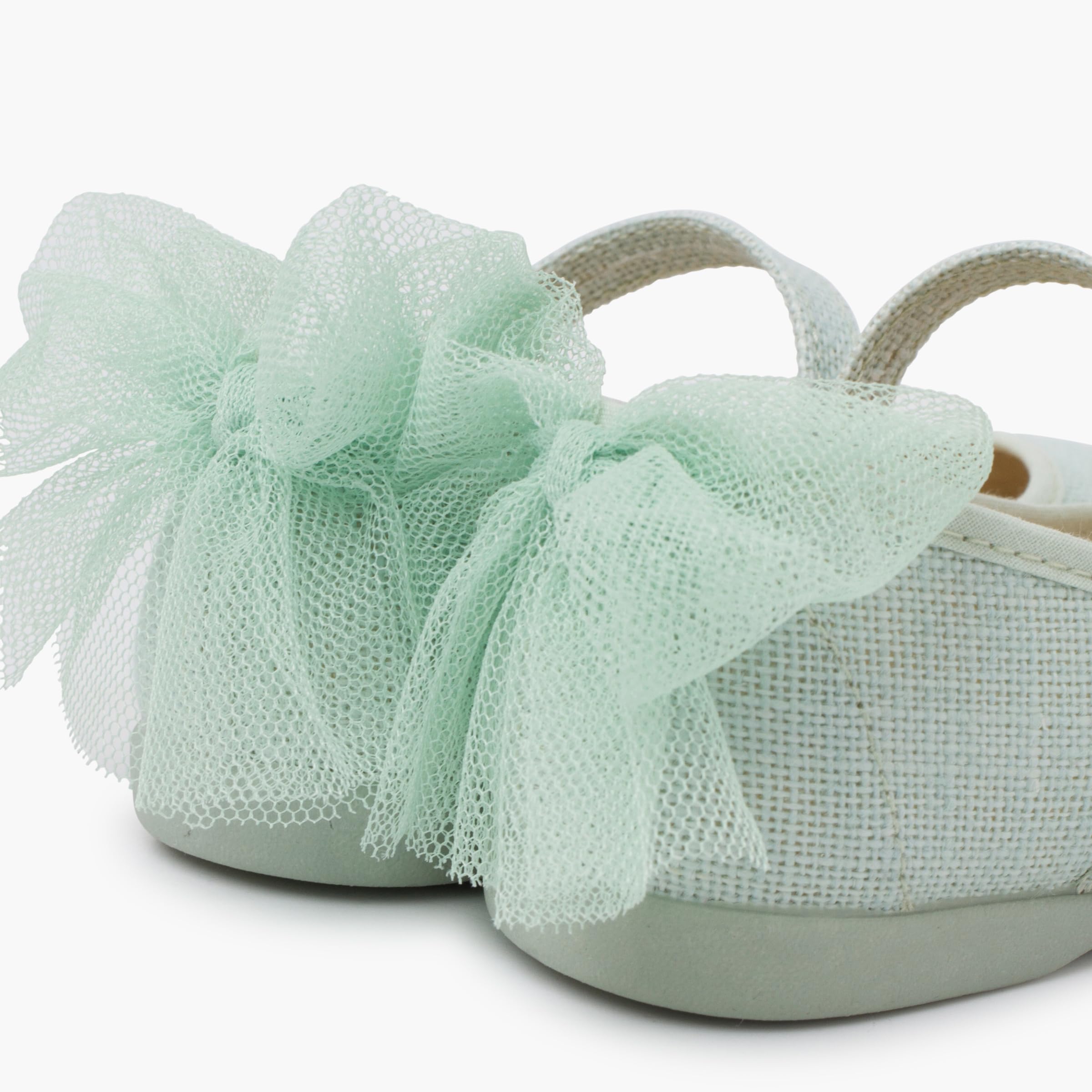 Pisamonas Ballerine Cerimonia Fiocco Posteriore in Tulle