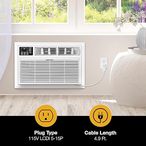 Miniatura 6 de Whirlpool Aire acondicionado y calentador de 12,000 BTU de 230 V a través de la pared con control remoto, enfría y calienta habitaciones de hasta