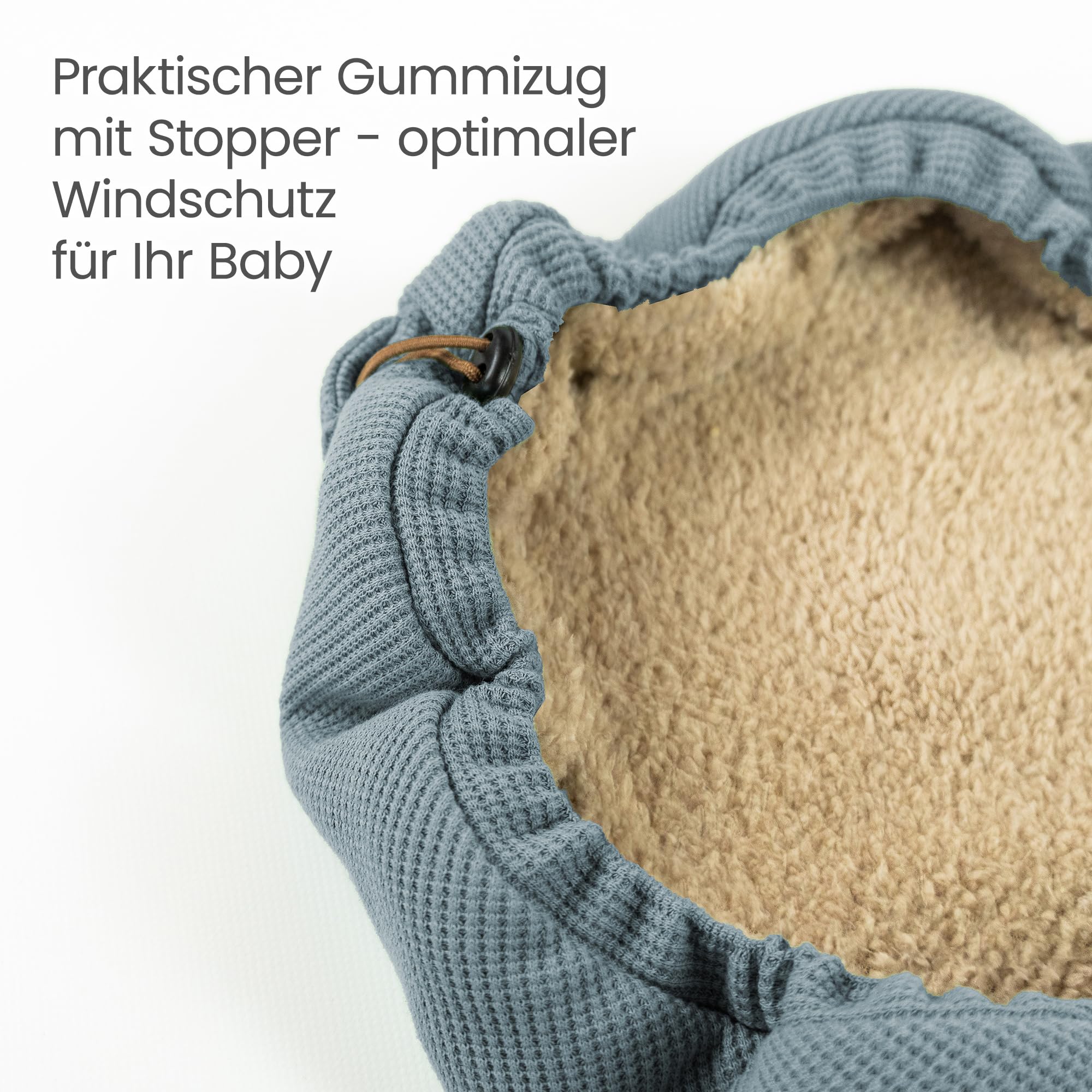 Hofbrucker Baby Einschlagdecke für Babyschale & Kinderwagen, Oeko-TEX Standard 100, 85 x 35 cm, 0–12 Monate