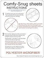 Vista 4 de Juego de sábanas Queen color crema de microfibra, sin látex, hipoalergénicas, cierre de sábanas, soporte de sábanas, correa de sábana, tirante