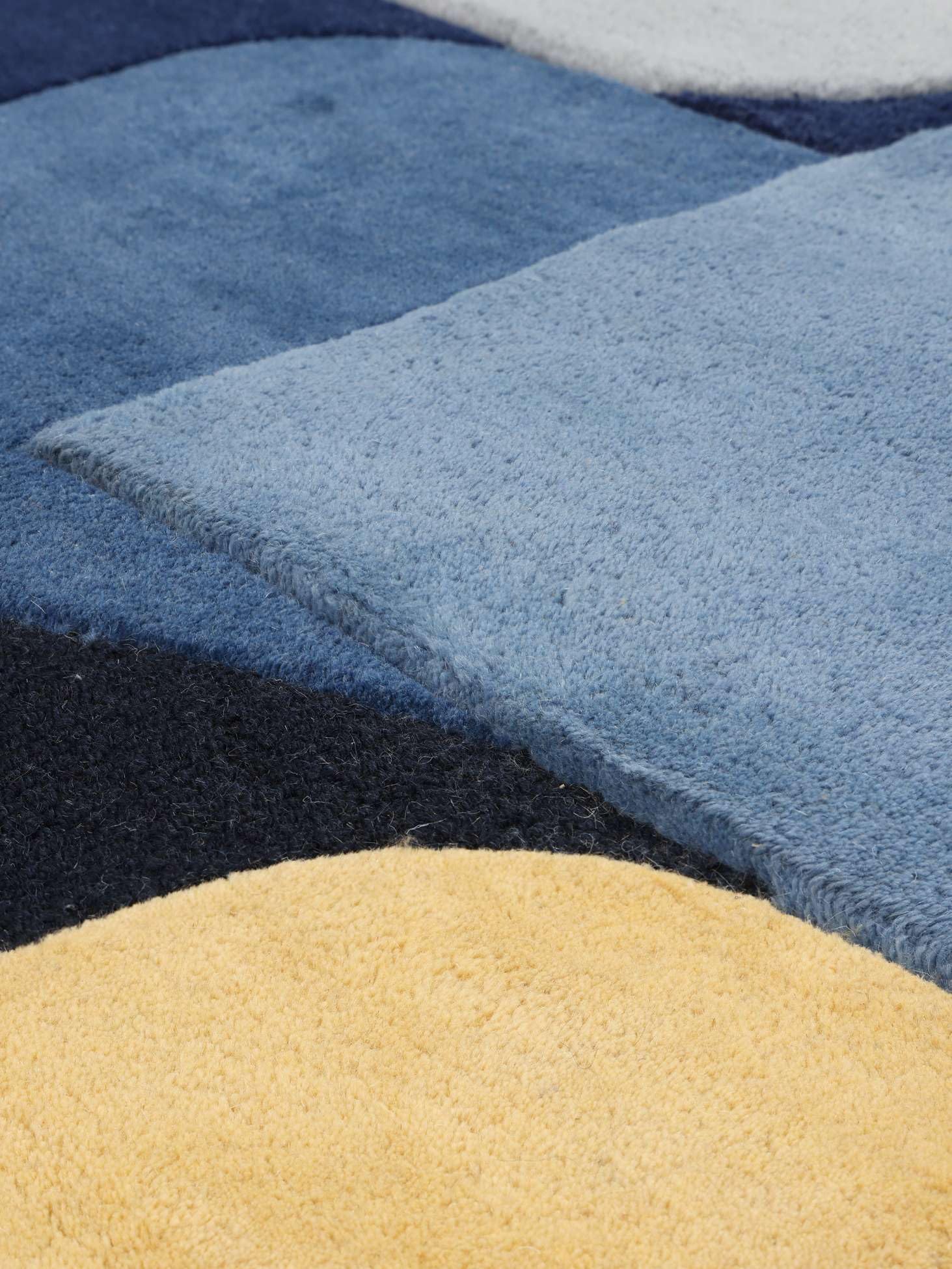 RugVista Block Tapis, 160 x 230 cm, Bleu