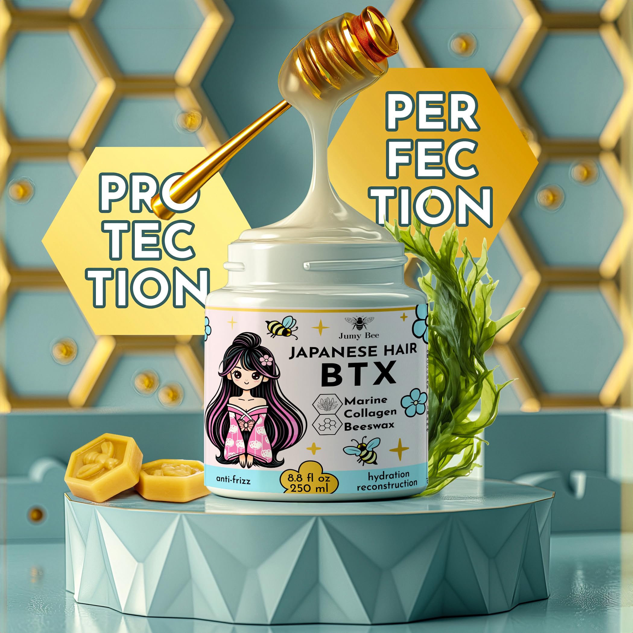 Amazon.com: Jumybee Japanese BTX Hair Mask for Damaged Hair B-TOX