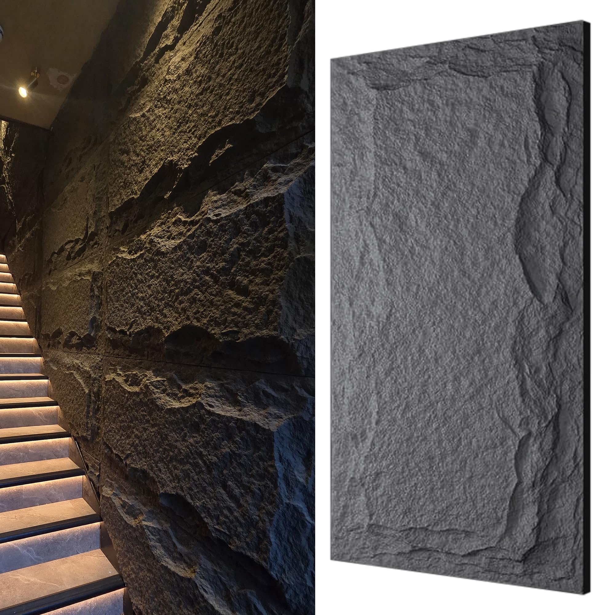 WallDec Wall Panels Stone Effect | Bosphorus 1x Panel | 120 x 60cm (47.2 x 23.6 inches) | 3D Decorative Rock Effect Panels | Easy Installation DIY | Interior & Exterior Design — image 1