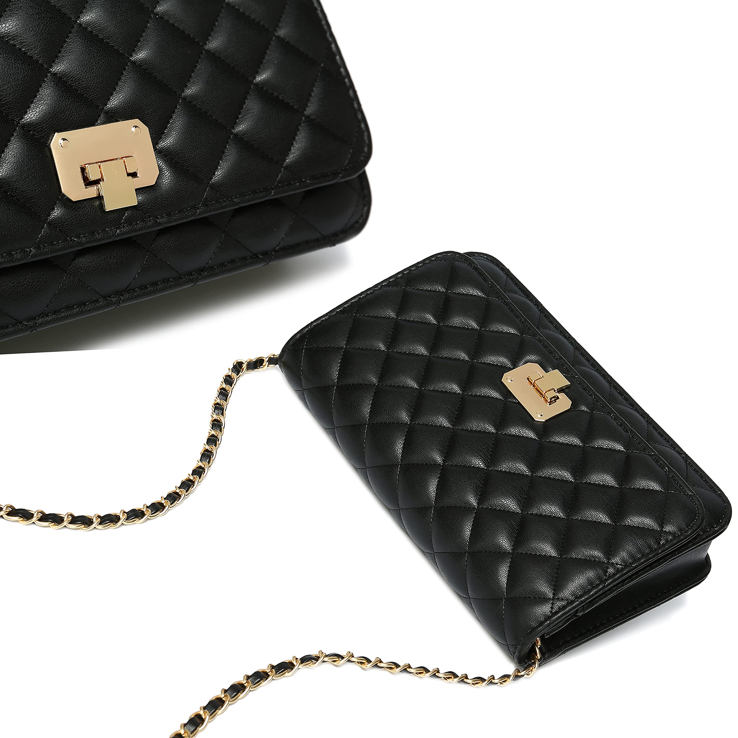 Time Pawnshop Women Shoulder Bag Quilted Crossbody Purse Designer