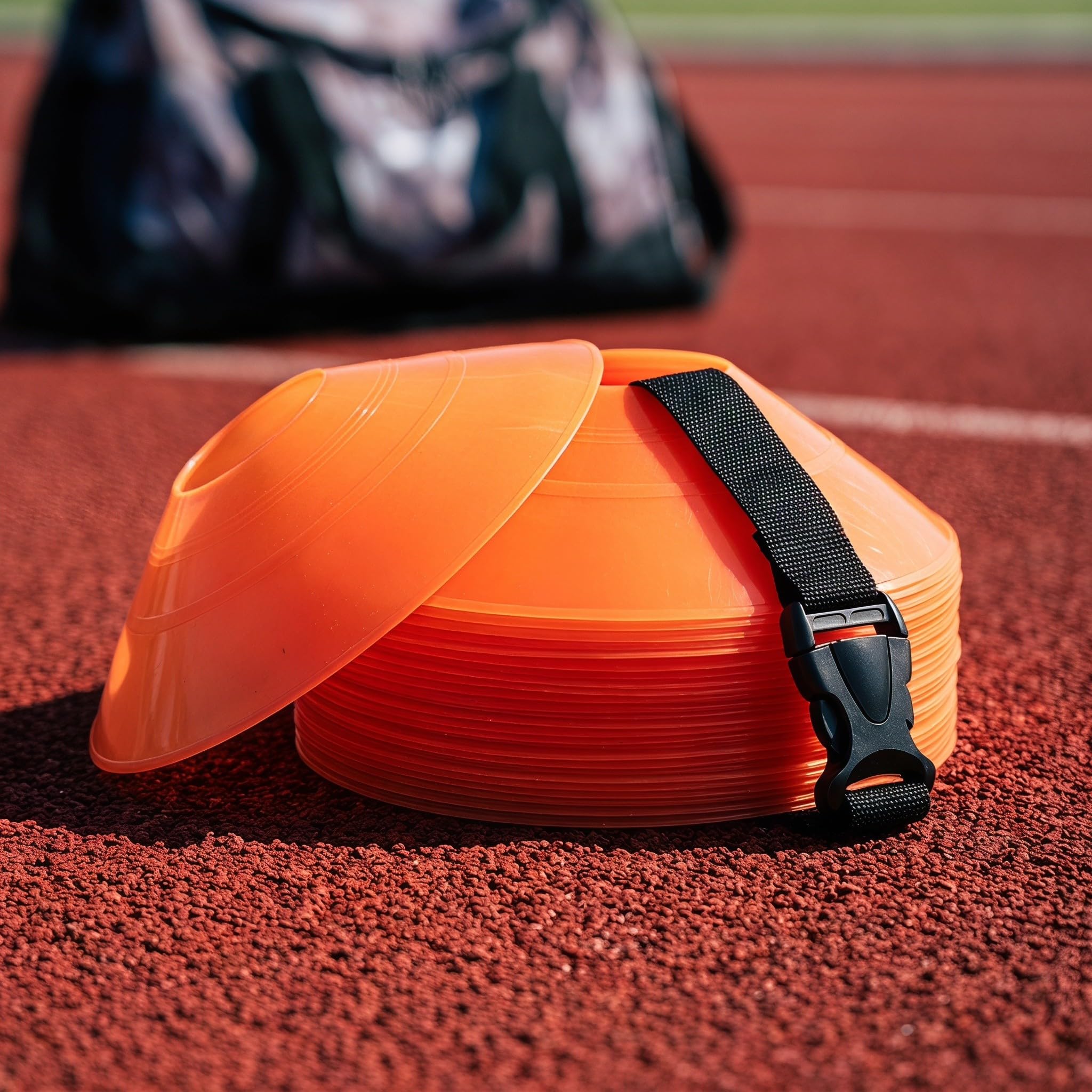 Lurrose 1 Set di Coni da Calcio per agilità e marcatori per Pavimento | Disco da calcio per allenamento, ideale per allenamento sportivo, calcio, pallacanestro, coaching, attrezzatura per la